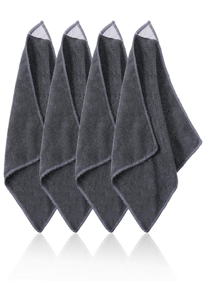 KFHENSOMR 4 Pack Magnetic Cleaning Cloth Microfiber Dry Erase Eraser Board Cleaner Washable Whiteboard Cleaning Cloth Erasers for Blackboards Chalkboards Glassboards Home Office Gray 9.5'' x 9.5'' - Image 1